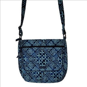 VERA BRADLEY TRIPLE ZIP HIPSTER CROSSBODY in MOROCCAN CUBAN TILES